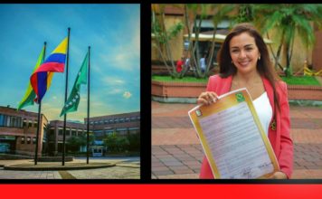 Juliana Enciso es condecorada en Dosquebradas Risaralda