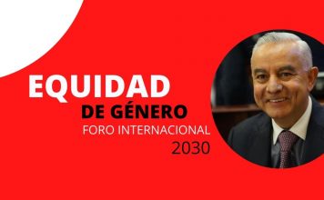Buenaventura León León apoya las mariposas que dicen: No más violencia de Género